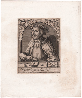 Huldrichus Huttenus Equs Franc & Poeta